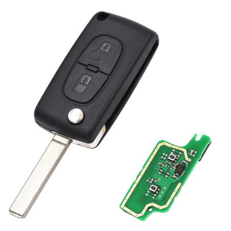 GUSCIOO CHIAVE COMPLETO 2 (VA2) ID46 CE0536 433MHZ PEUGEOT 307