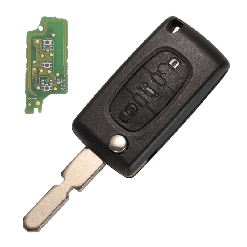 GUSCIOO CHIAVE COMPLETO 3 (NE78) ID46 CE0536 433MHZ CITROEN BERLINGO (B9) 2008 2015