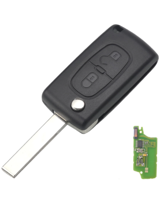 GUSCIOO CHIAVE COMPLETO 2 (HU83) ID46 CE0536 433MHZ PEUGEOT 407