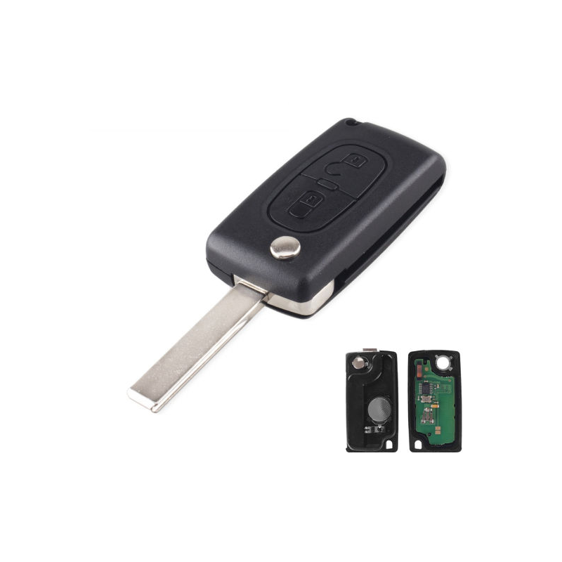 GUSCIOO CHIAVE COMPLETO (HU83) ID46 T14 433MHZ PEUGEOT 407 (6D/6C) 2004 2010