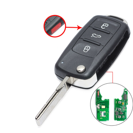 GUSCIOO CHIAVE COMPLETO ID46 433MHZ VOLKSWAGEN GOLF III