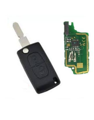 GUSCIOO CHIAVE COMPLETO 2 (NE78) ID46 CE0536 433MHZ PEUGEOT 406