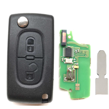 GUSCIOO CHIAVE COMPLETO (NE78) ID46 CE0536 433MHZ PEUGEOT 406