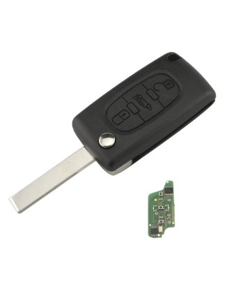 GUSCIOO CHIAVE COMPLETO 3 (HU83) ID46 CE0523 433MHZ PEUGEOT 407