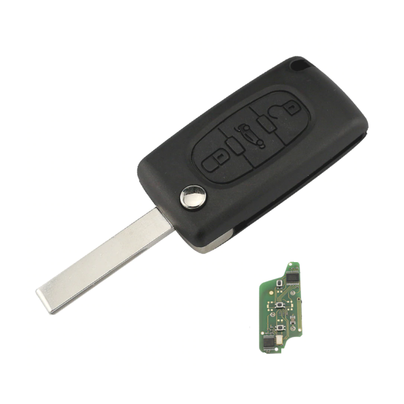 GUSCIOO CHIAVE COMPLETO 3 (HU83) ID46 CE0523 433MHZ PEUGEOT 407 (6D/6C) 2004 2010