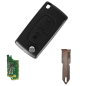 GUSCIOO CHIAVE COMPLETO 2 (NE72) ID46 CE0536 433MHZ PEUGEOT 206 (2A/2C/2D/2E/2K) 1998 2009