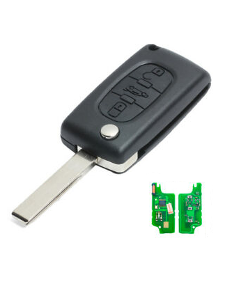 GUSCIOO CHIAVE COMPLETO 3 (HU83) ID46 CE0536 433MHZ CITROEN