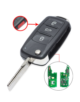 GUSCIOO CHIAVE COMPLETO ID46 315MHZ VOLKSWAGEN GOLF II (19E/1G1)