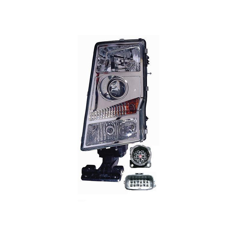 FARO FANALE PROIETTORE SX OVALE E RETTANGOLARE VOLVO TRUCK FM - FH 2002 2007 OEM 20861573