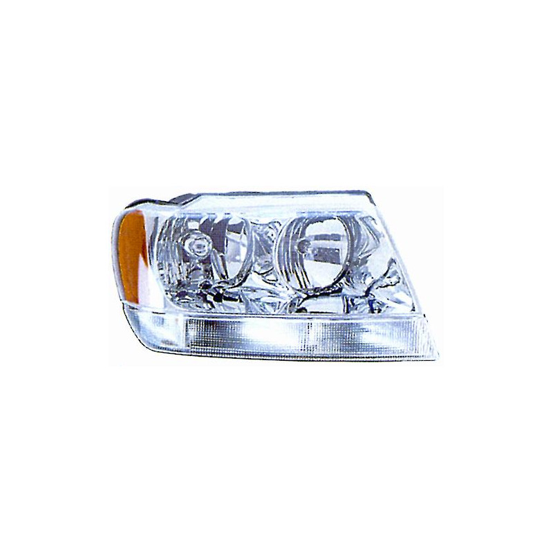 FARO FANALE PROIETTORE SX HB3,HB4 MANUALE ELETTRICA JEEP GRAND CHEROKEE (WJ/WG) 1999 2005 OEM K68086529AA