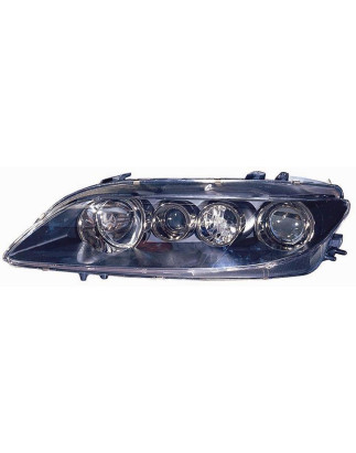 FARO FANALE PROIETTORE DX 2H1 SENZA FENDINEBBIA NERA ELETTRICA