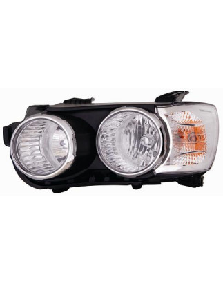 FARO FANALE PROIETTORE DX H1,H7 NERA CROMATO CHEVROLET AVEO