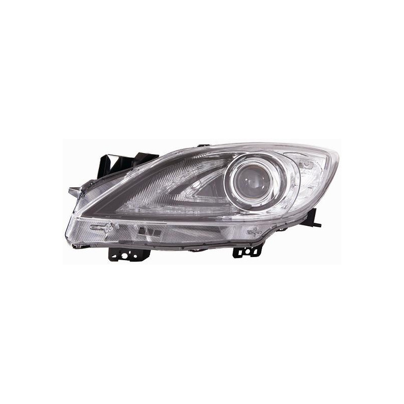 FARO FANALE PROIETTORE DX XENON NERA MAZDA 3 SDN-H/B (BL/BK) 2008 2013 OEM BBP351031H