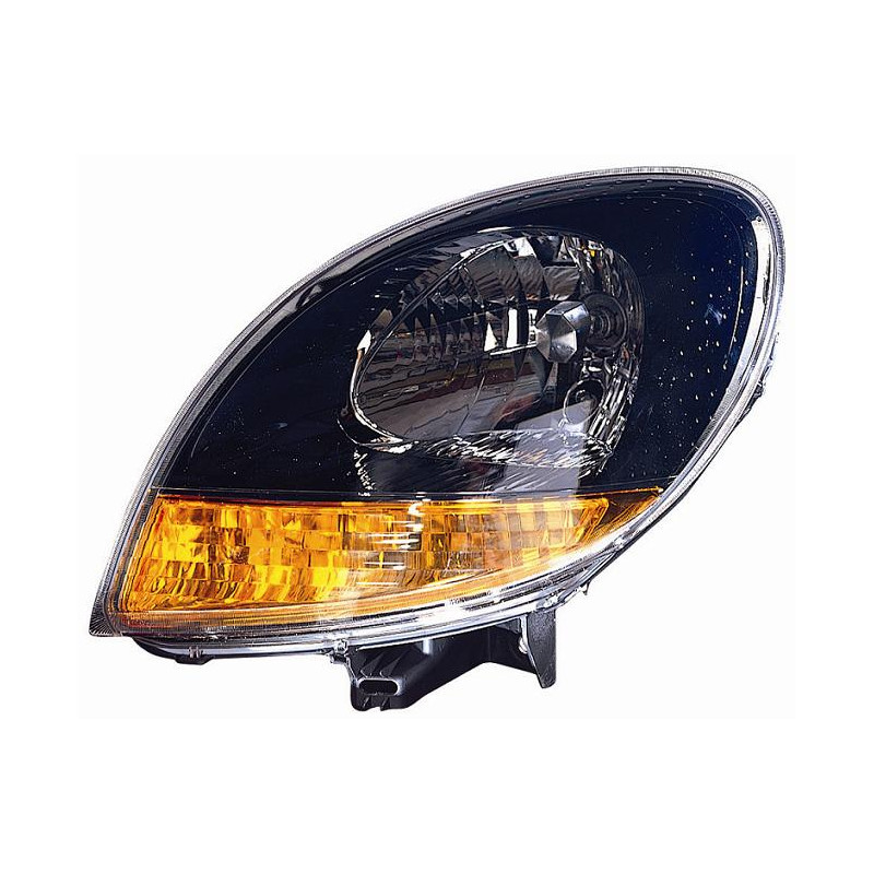 FARO FANALE PROIETTORE SX H4 NERA ARANCIO ELETTRICA RENAULT KANGOO (KC0/KC1) 2003 2008 OEM 7701062426