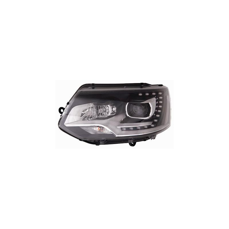 FARO FANALE PROIETTORE DX XENON,D3S,H7 LED NERA LED VOLKSWAGEN TRANSPORTER (T5) (7HA/7HH/7EA/7EH) 2010 2015 OEM 7E5941018