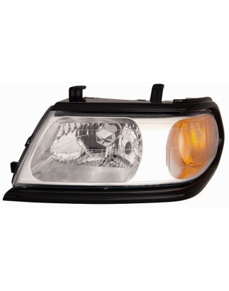 FARO FANALE PROIETTORE DX H4 T�V CROMATA NERA ELETTRICA