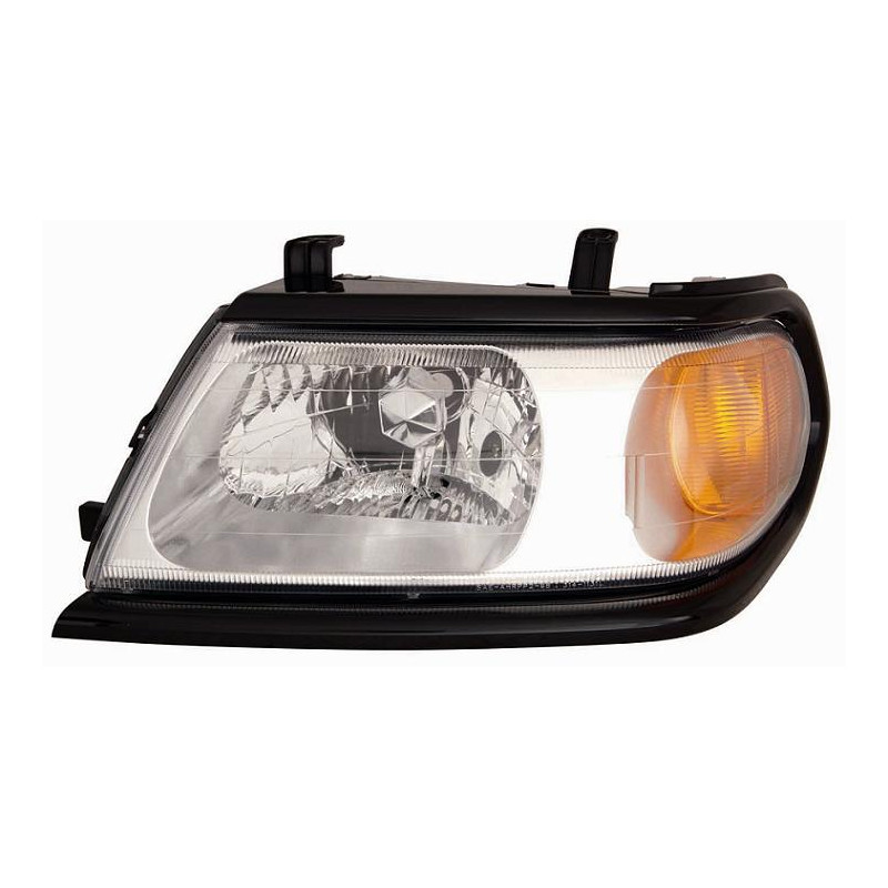 FARO FANALE PROIETTORE DX H4 T�V CROMATA NERA ELETTRICA MITSUBISHI PAJERO SPORT 2006  OEM 8301A316XA