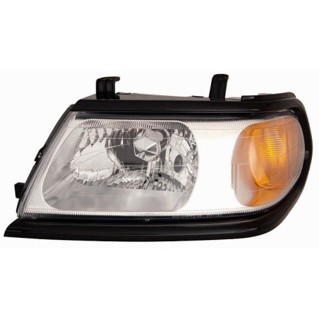 FARO FANALE PROIETTORE DX H4 T�V CROMATA NERA ELETTRICA