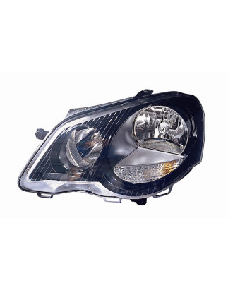 FARO FANALE PROIETTORE SX H7,H1 NERA VOLKSWAGEN POLO (9N3) 2005