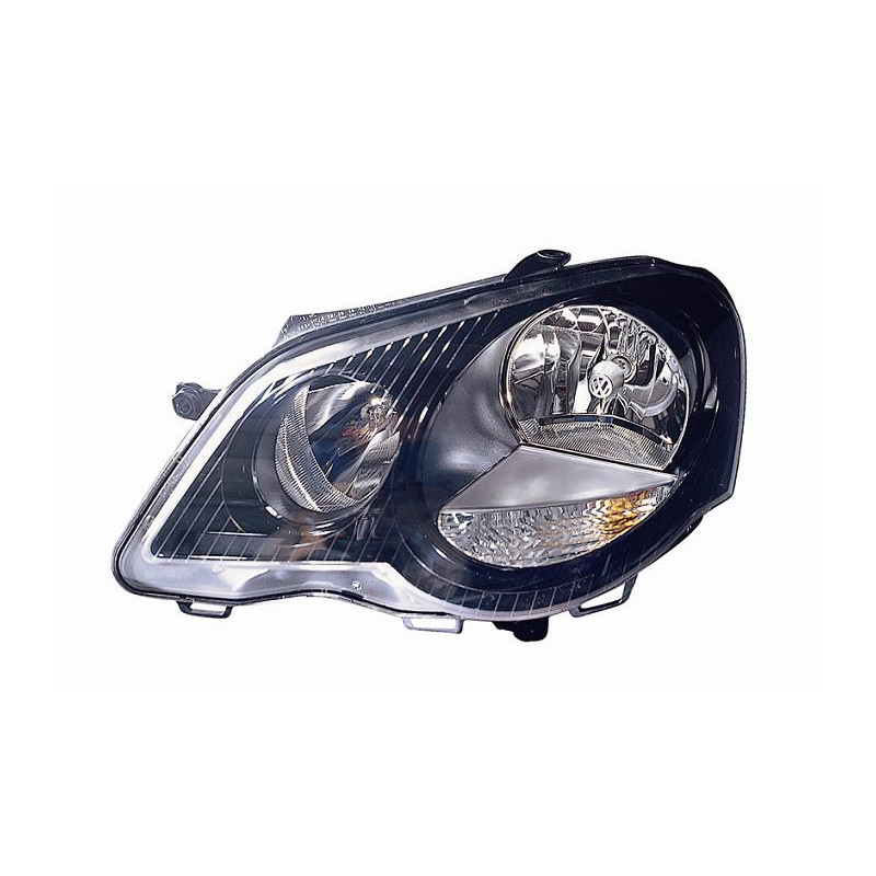FARO FANALE PROIETTORE SX H7,H1 NERA VOLKSWAGEN POLO (9N3) 2005 2009 OEM 6Q1941007AP
