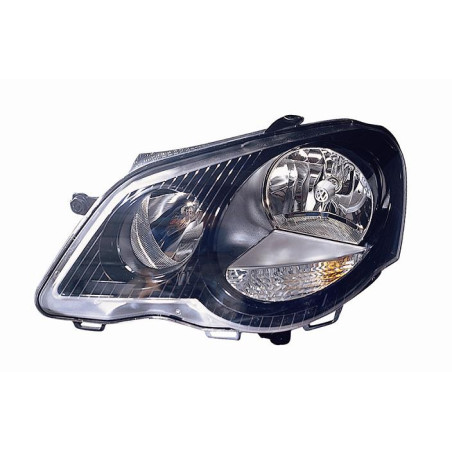 FARO FANALE PROIETTORE SX H7,H1 NERA VOLKSWAGEN POLO (9N3) 2005