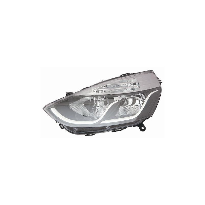 FARO FANALE PROIETTORE SX H7,H1 NERA BIANCO RENAULT CLIO IV (BH/KH) 2013 2016 OEM 260608629R