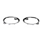 KIT CORNICI FENDINEBBIA DX/SX CROMATI RENAULT MEGANE COUPE/CABRIO (DZ0/DZ1) 2014 2016 OEM 261527339R