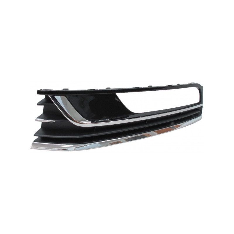 GRIGLIE PARAURTI ANT SX NERA LUCIDA CROMATI VOLKSWAGEN PASSAT (362/365) 2011 2015 OEM 3AA854661B9B9