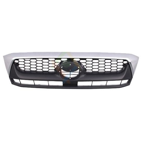 GRIGLIE PARAURTI ANT NERA-CROMATA TOYOTA HI-LUX 2WD/4WD