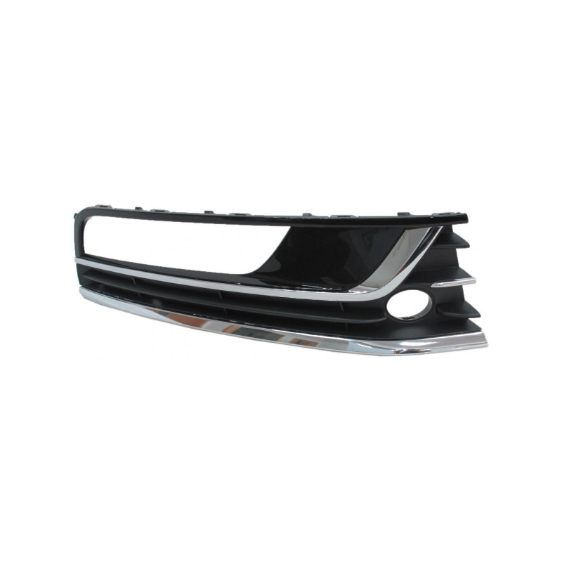 GRIGLIE PARAURTI ANT DX 3 NERA LUCIDA CROMATI VOLKSWAGEN PASSAT (362/365) 2011 2015 OEM 3AA854662C9B9