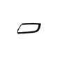 GRIGLIE PARAURTI ANT SX NERA (SOLO CORNICE) SKODA SUPERB (3T4/3T5) 2013 2015 OEM 3T08076819B9