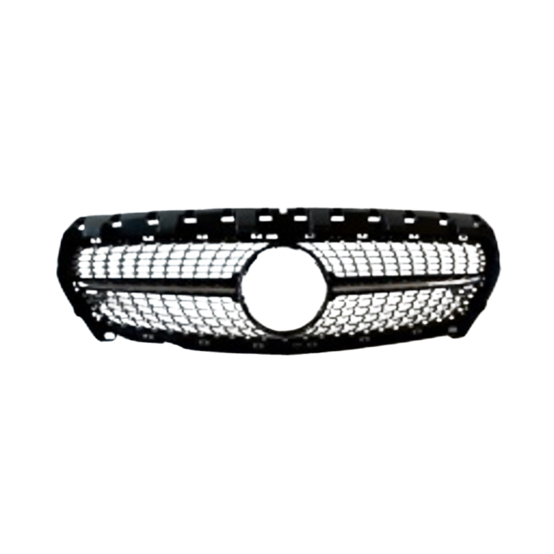 GRIGLIE PARAURTI ANT NERA LUCIDA CROMATA MERCEDES-BENZ CLA (117) 2013 2016