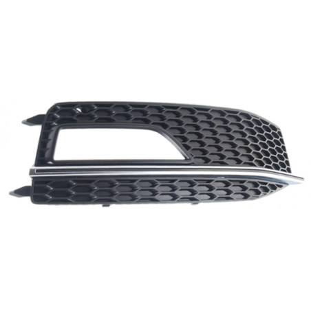 GRIGLIE PARAURTI ANT DX CROMATA INTERNO NERO AUDI A4