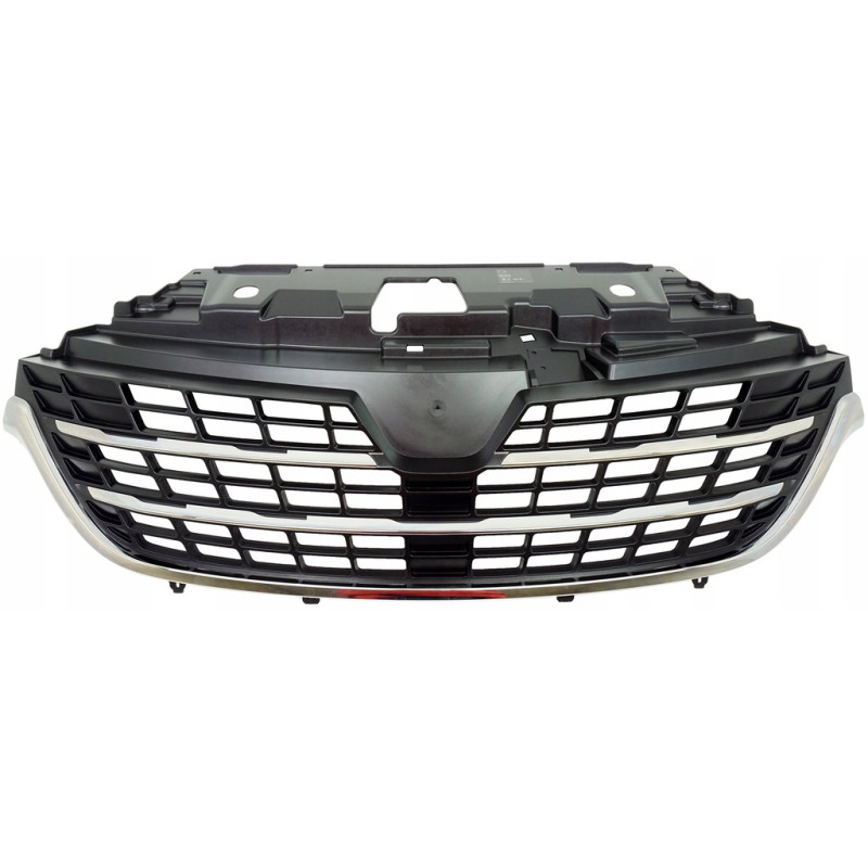 GRIGLIE PARAURTI ANT CENTRALE NERA CROMATA (4PZ) RENAULT TRAFIC (EG) 2014 2019 OEM 623109221R