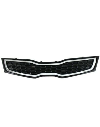GRIGLIE PARAURTI ANT NERA CROMATA KIA RIO H/B (UB) 2011 2014 OEM