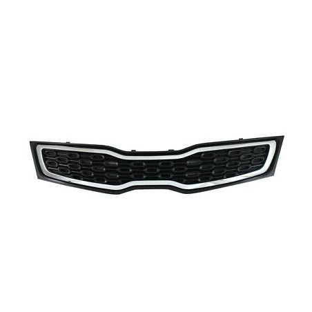 GRIGLIE PARAURTI ANT NERA CROMATA KIA RIO H/B (UB) 2011 2014 OEM