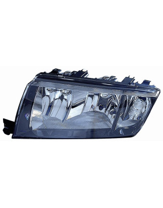 FARO FANALE PROIETTORE DX H7,H3 NERA ELETTRICA SKODA FABIA