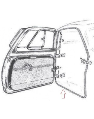 GUARNIZIONE PORTA ANT DX/SX FIAT 500 D 1957 1965