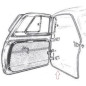 GUARNIZIONE PORTA ANT DX/SX FIAT 500 D 1957 1965