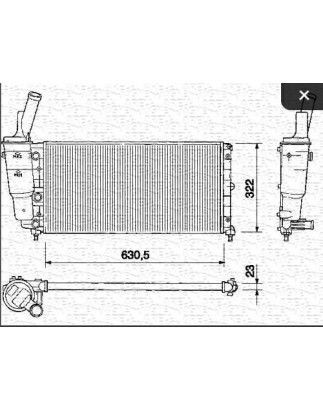 RADIATORI FIAT PUNTO (176) 1995 1999 OEM 46527489