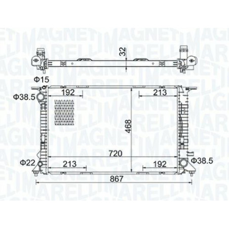 RADIATORI AUDI A4 (8KH/8K2/8K5) 2007 2011 OEM 8K0121251H