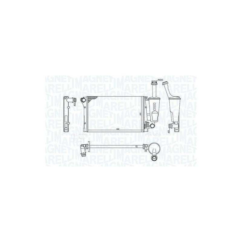 RADIATORI FIAT PANDA (169) 2003 2014 OEM 51773191
