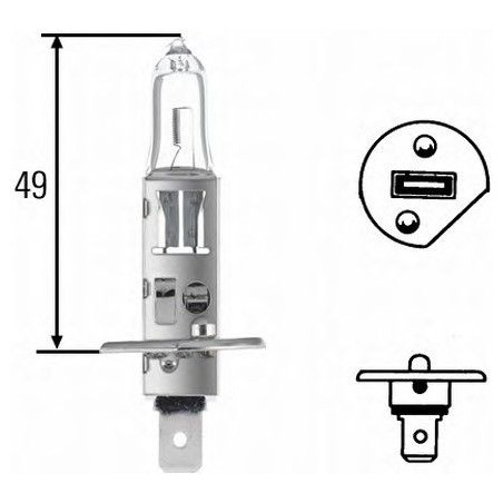 LAMPADINA H1+50% 12V,55W