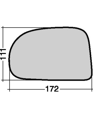 VETRO CON PIASTRA DX HYUNDAI ATOS (MX) 1997 2000 OEM 8762102300