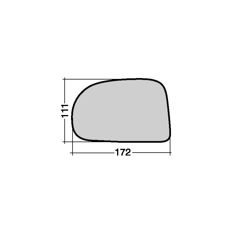 VETRO CON PIASTRA DX HYUNDAI ATOS (MX) 1997 2000 OEM 8762102300