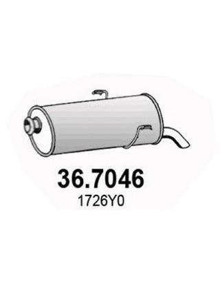SILENZIATORE POST OEM 1726Y0