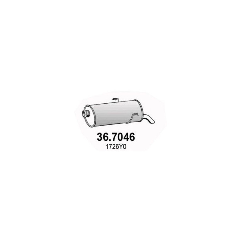 SILENZIATORE POST OEM 1726Y0