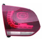 FANALE POST DX ROSSO SCURO SENZA LED LED INTERNO VOLKSWAGEN GOLF VI (5K1) 2008 2013 OEM 5K0945094P