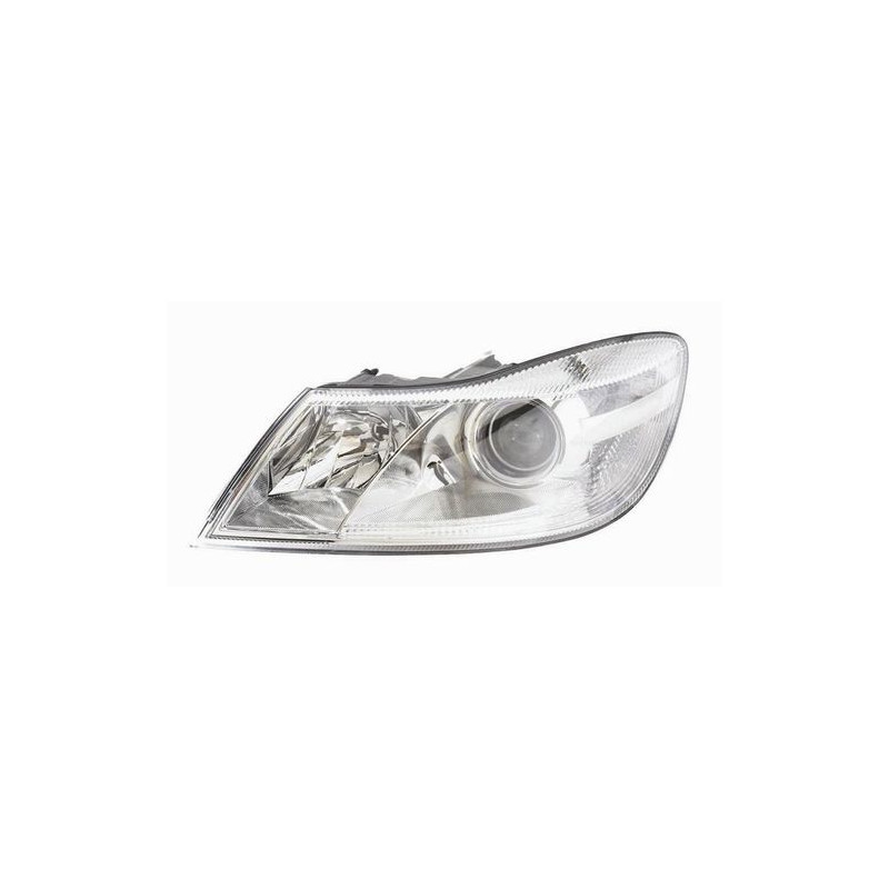 FARO FANALE PROIETTORE SX H7,H1 CROMATA SKODA OCTAVIA 5 (3U4) 2008 2013 OEM 1Z1941017S