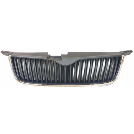 GRIGLIA PARAURTI ANT NERA CROMATA SKODA YETI (5L) 2009 2013 OEM 5L08536689B9